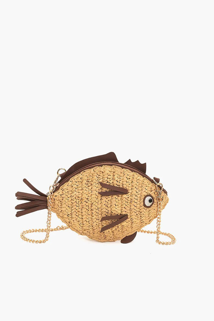 America & BeyondRaffia Fish Bag - Polish Boutique