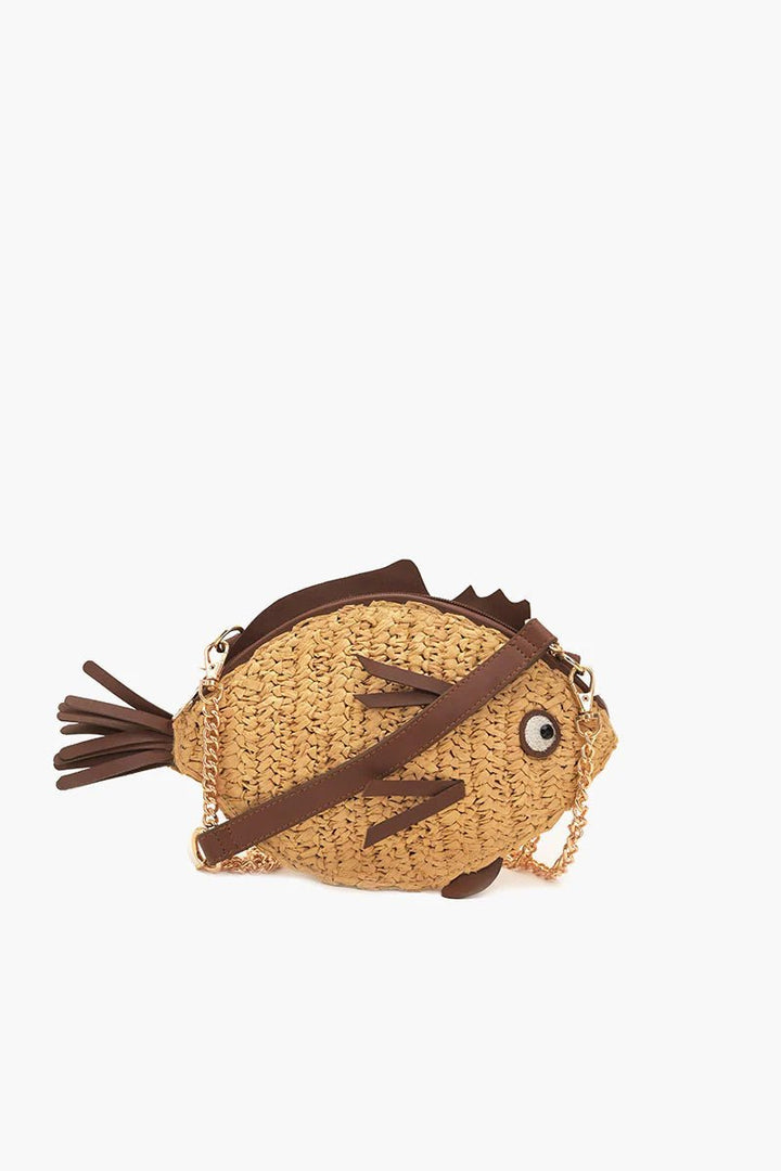 America & BeyondRaffia Fish Bag - Polish Boutique