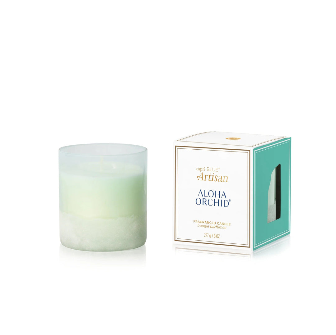 Capri BlueArtisan Luce d'Amalfi Boxed Tumbler Candle, Aloha Orchid 8oz - Polish Boutique