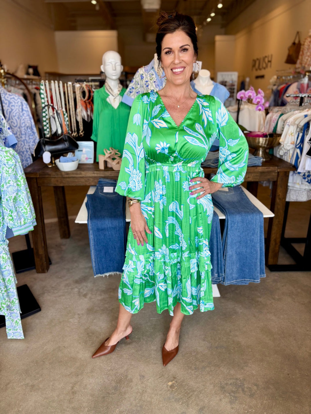 Current AirBotanical Dress - Polish Boutique