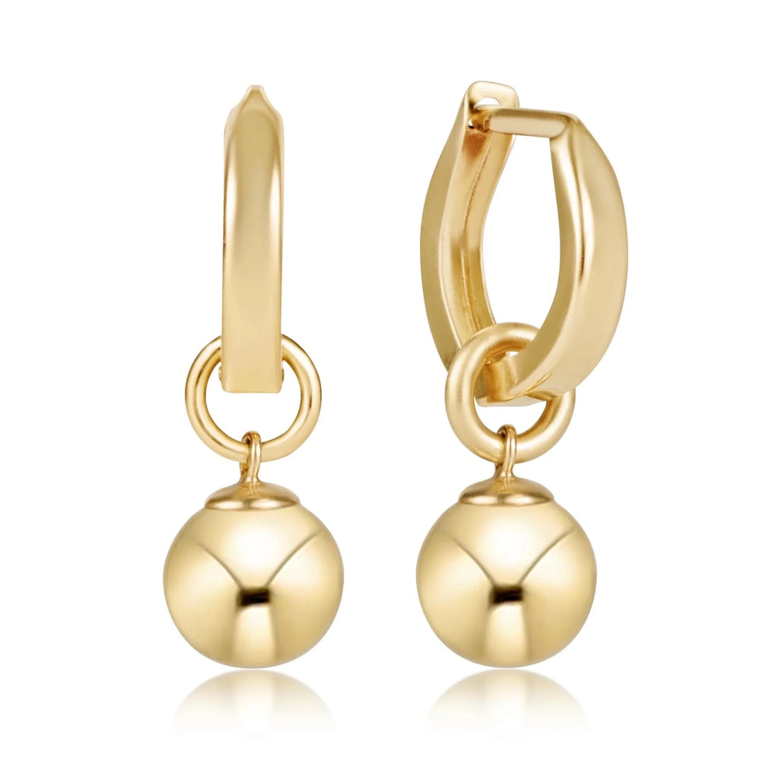 e. newtonClassic Gold Huggie - Polish Boutique