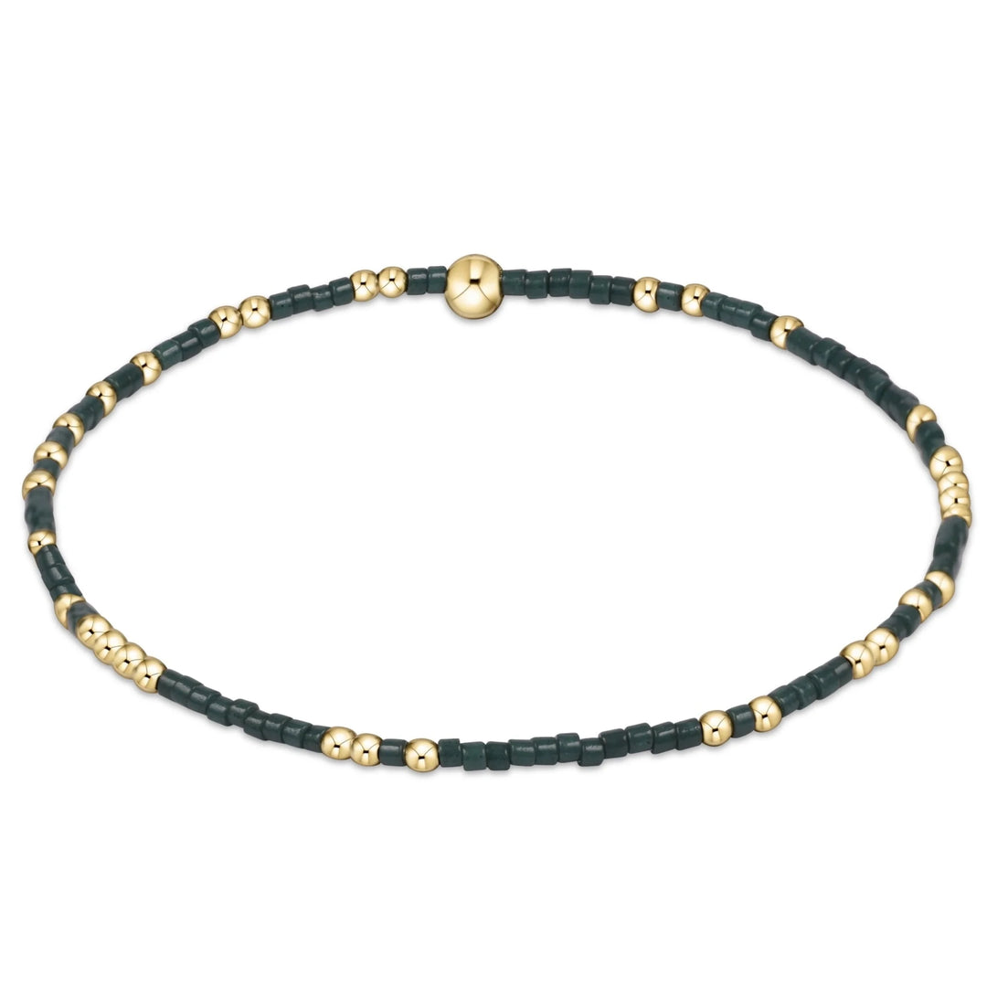 e. newtonGameday Hope Unwritten Bracelet - Dark Green - Polish Boutique