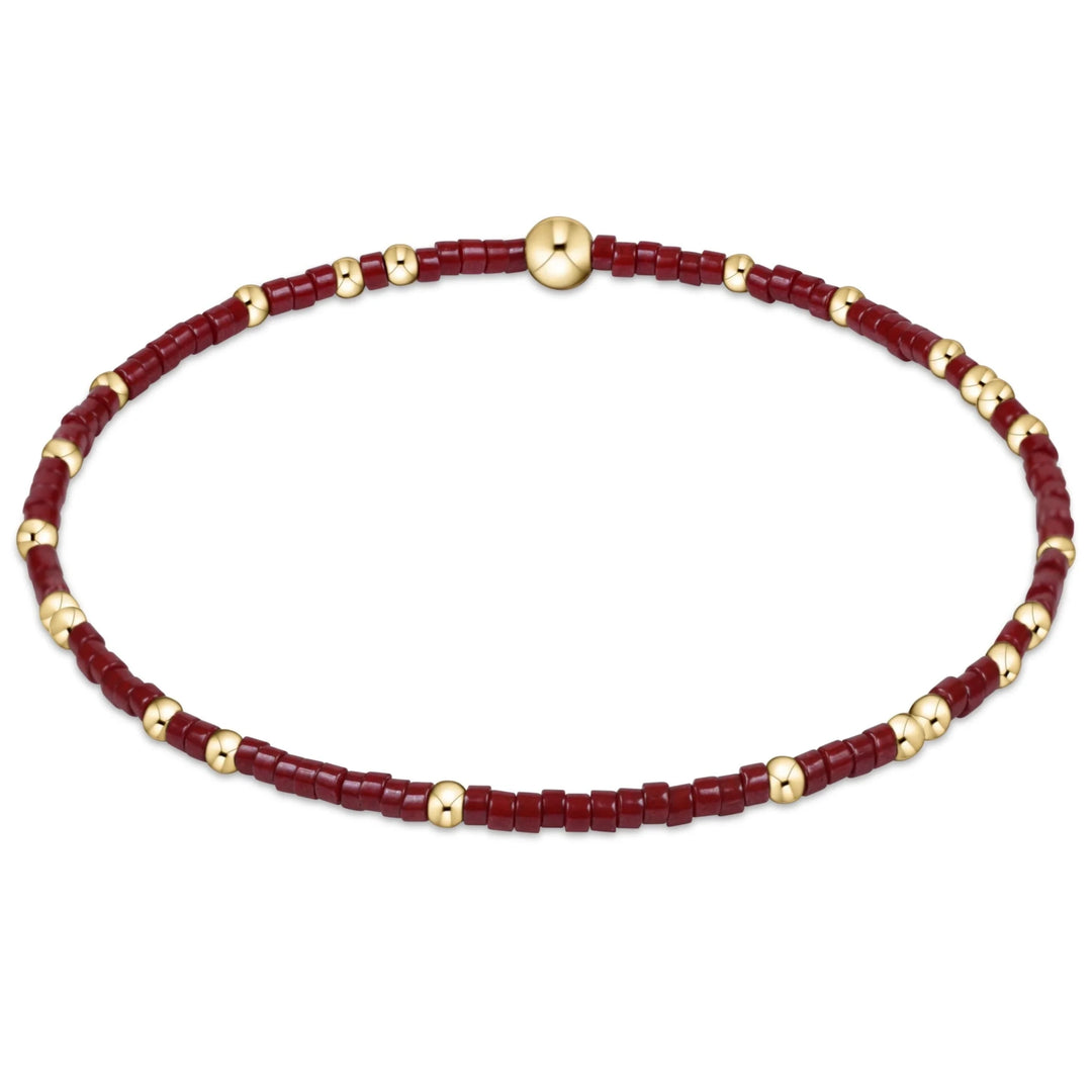 e. newtonGameday Hope Unwritten Bracelet - Wine - Polish Boutique
