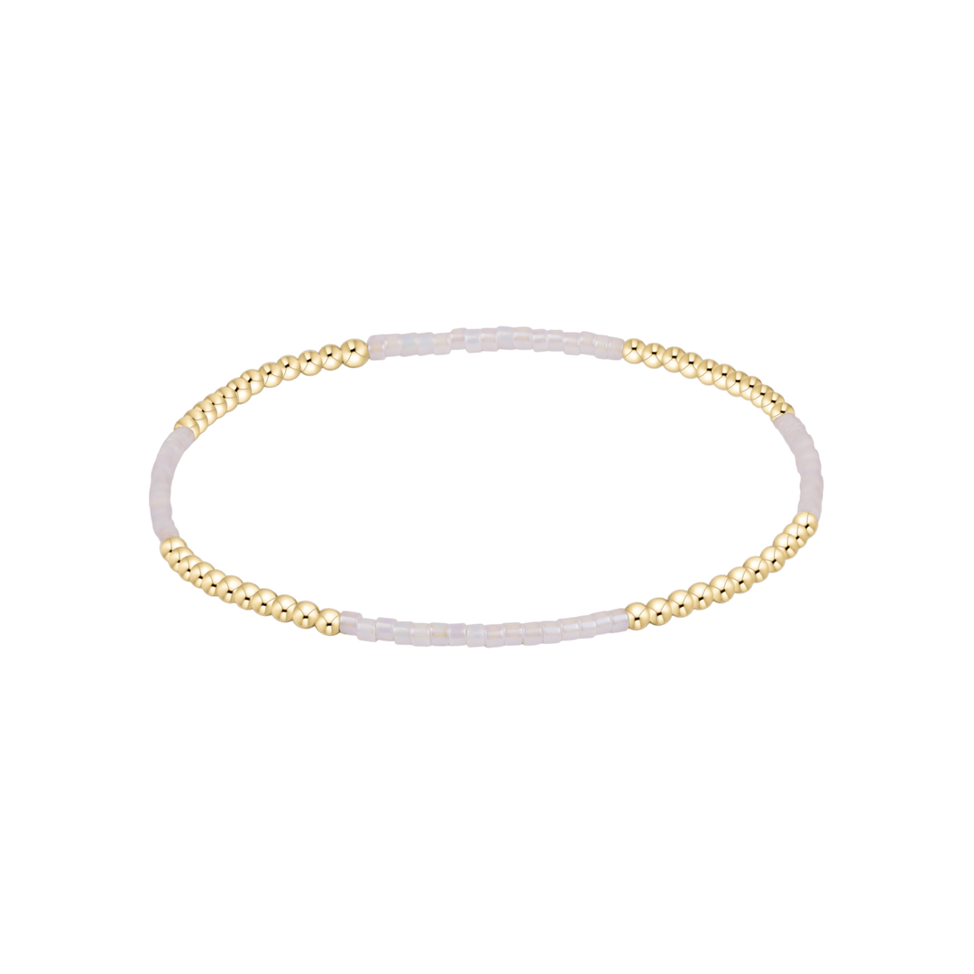e. newtonHope Blissful Bracelet - Silky White - Polish Boutique
