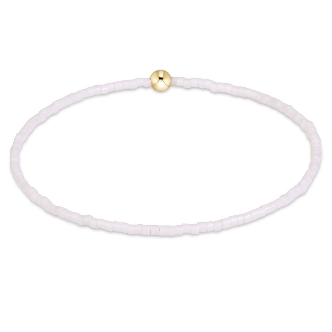e. newtonHope Classic Bracelet, White - Polish Boutique