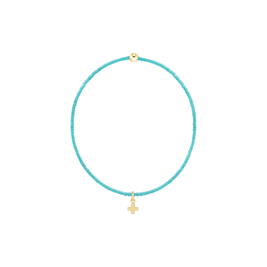 e. newtonHope Classic Turquoise Bracelet - Signature Cross - Polish Boutique