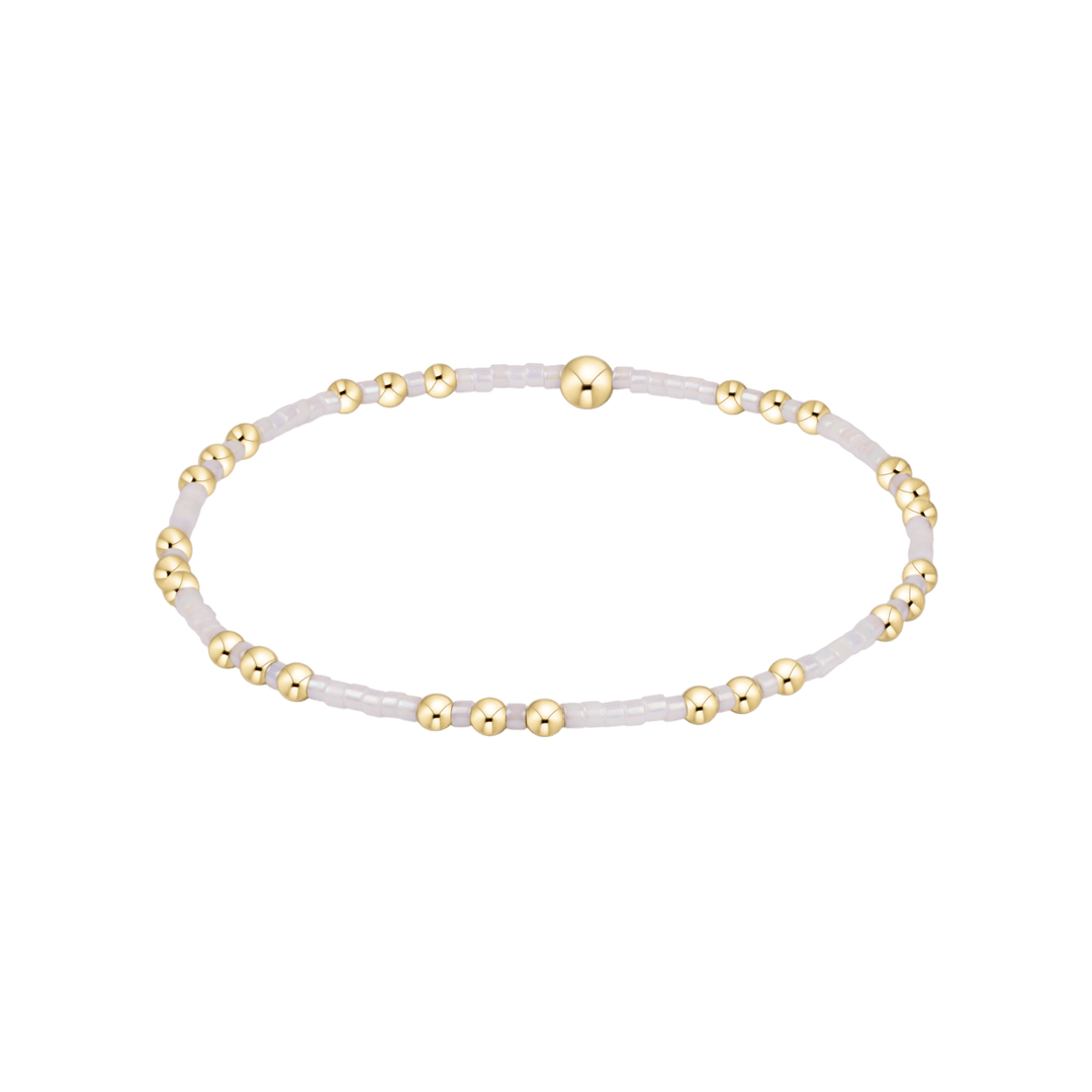 e. newtonHope Joy Bracelet - Silky White - Polish Boutique