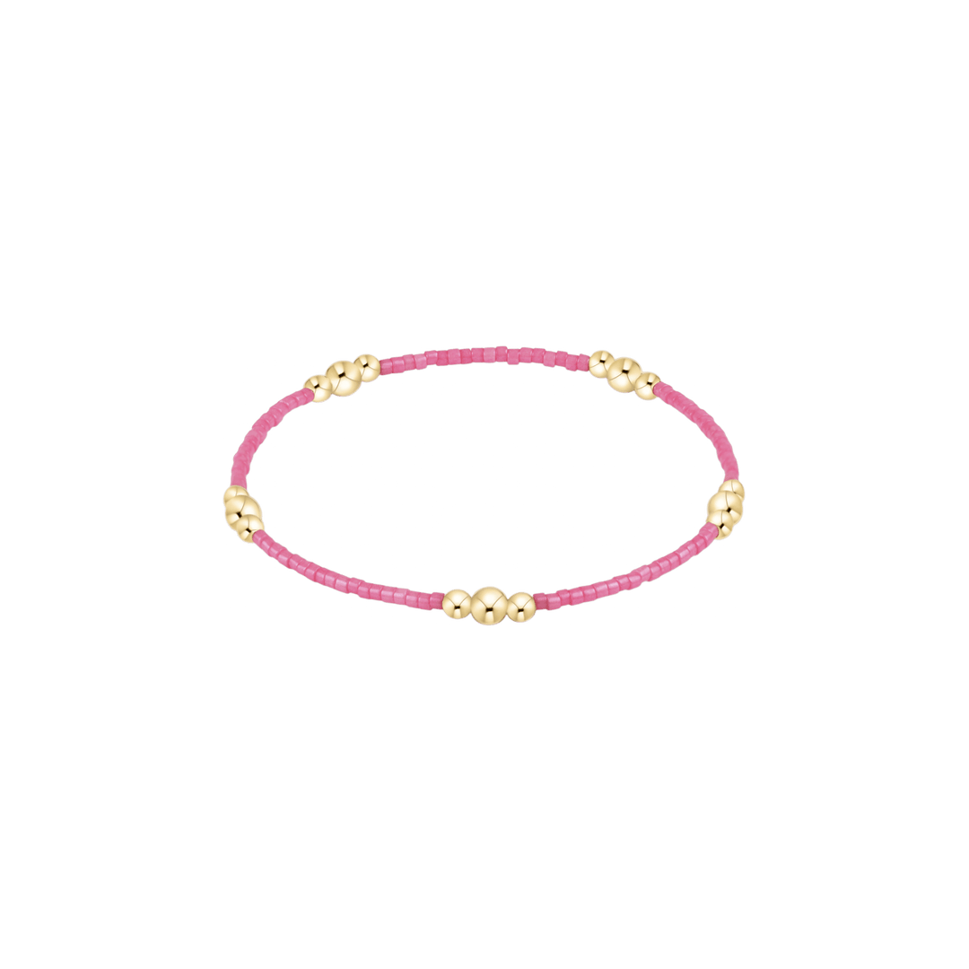e. newtonHope Purpose Gold Bracelet - Bubblegum - Polish Boutique