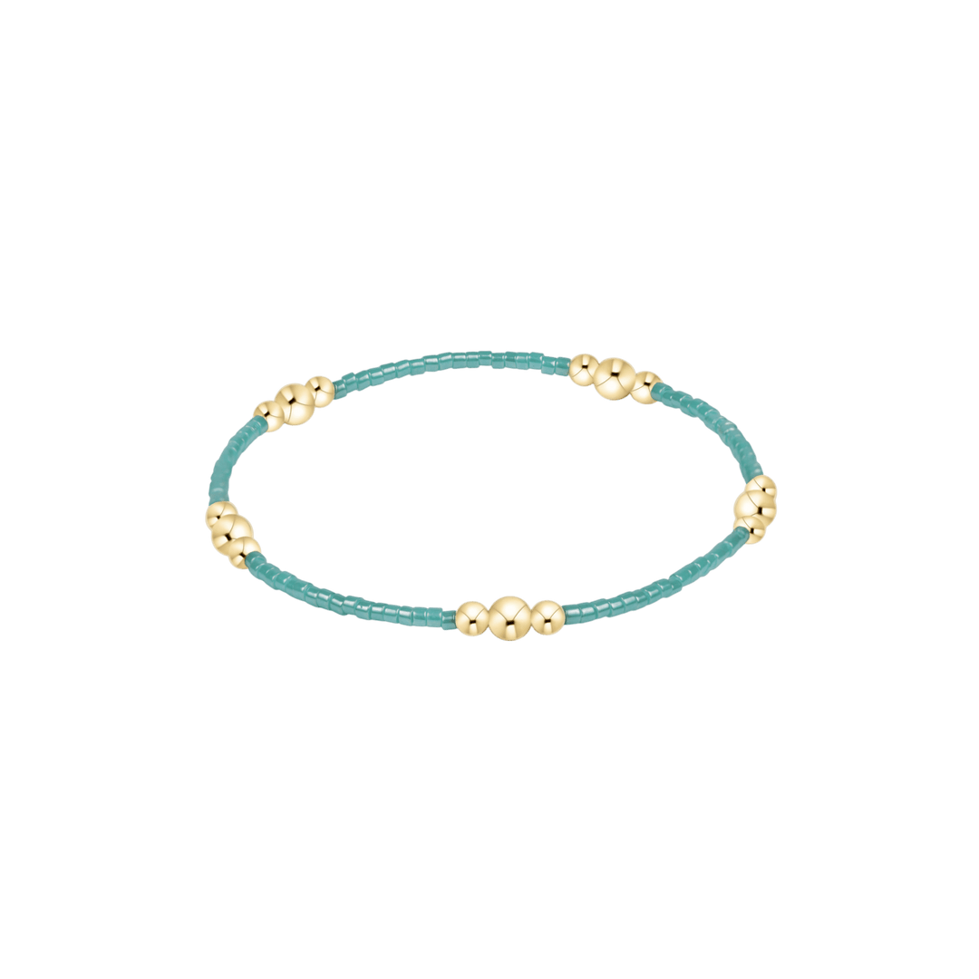 e. newtonHope Purpose Gold Bracelet - Sea Glass - Polish Boutique