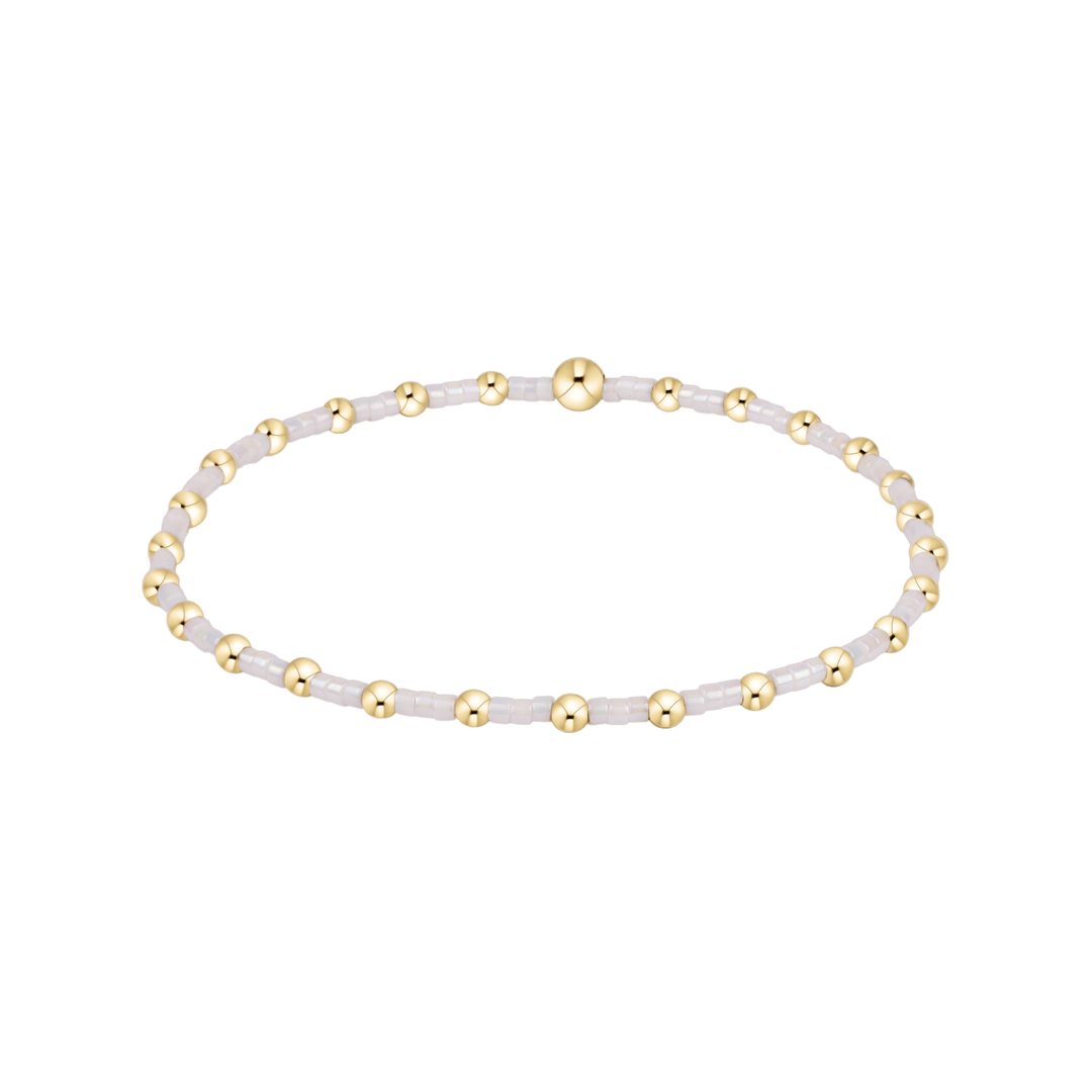 e. newtonHope Sincerity Bracelet - Silky White - Polish Boutique