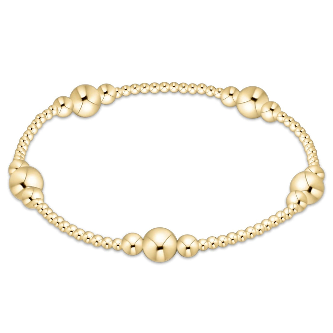 e. newtonPurpose Gold 6mm Bracelet - Polish Boutique