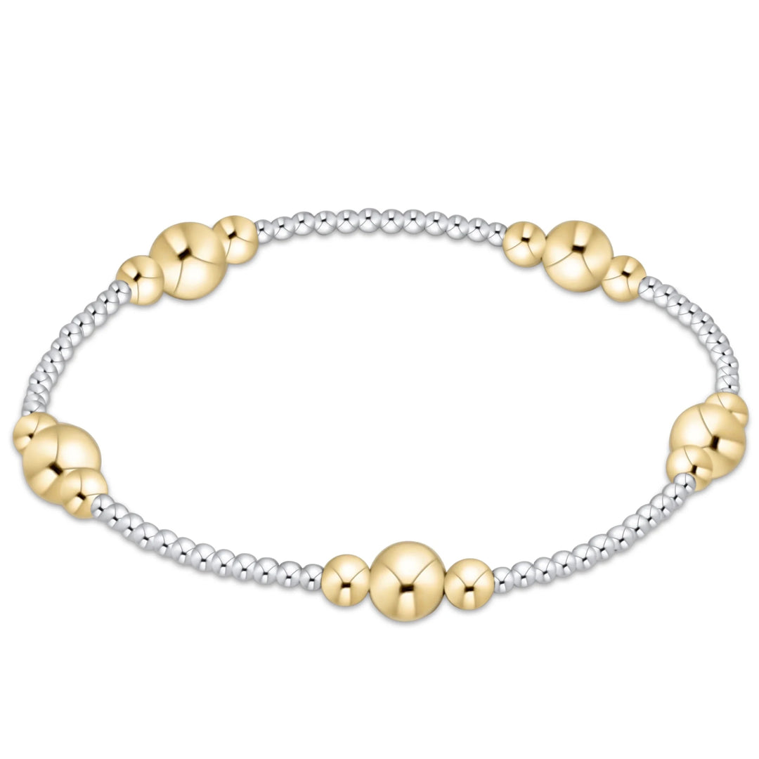 e. newtonPurpose Mixed Metal 6mm Bracelet - Polish Boutique