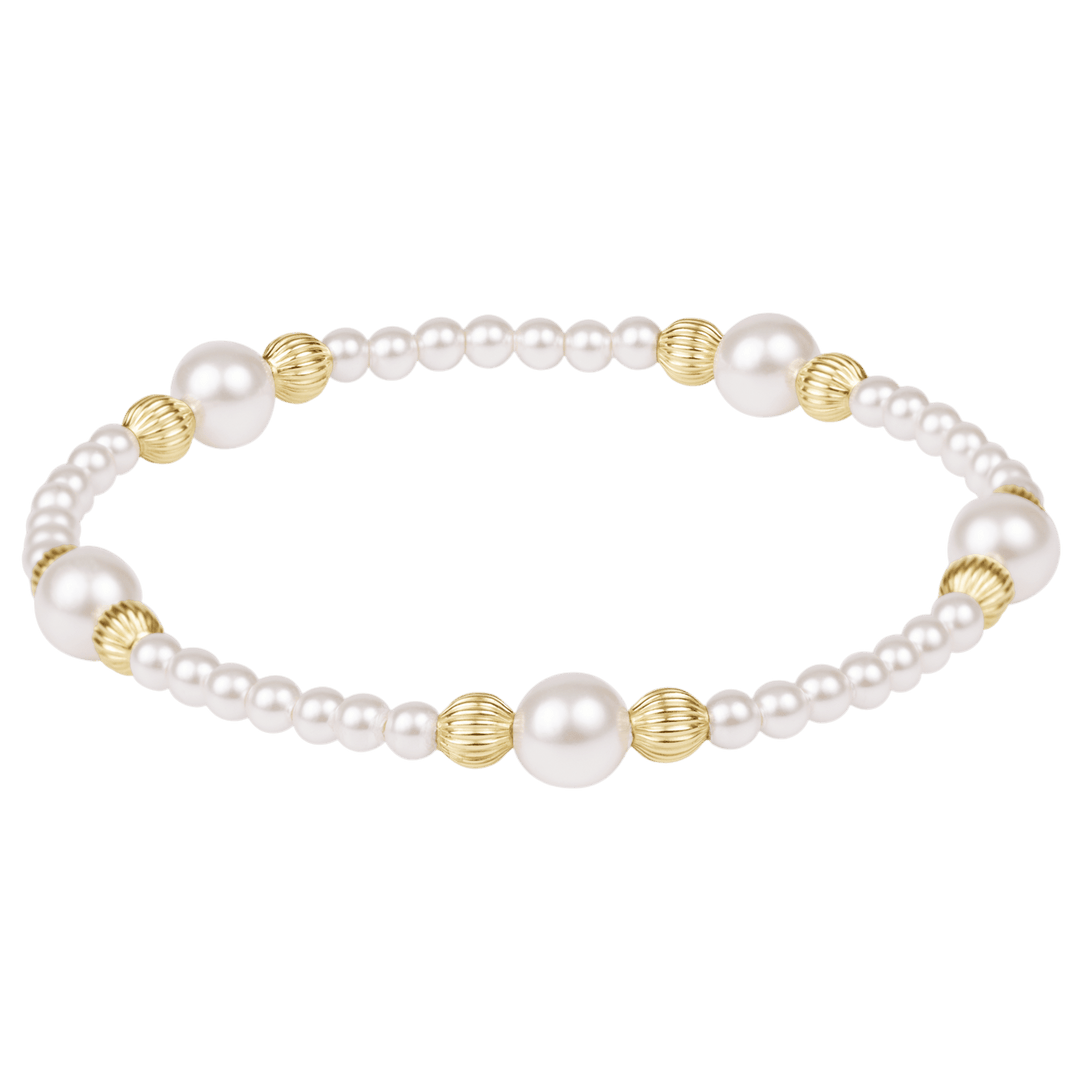 e. newtonPurpose Pearl 6mm Dignity Pearl Bracelet - Polish Boutique