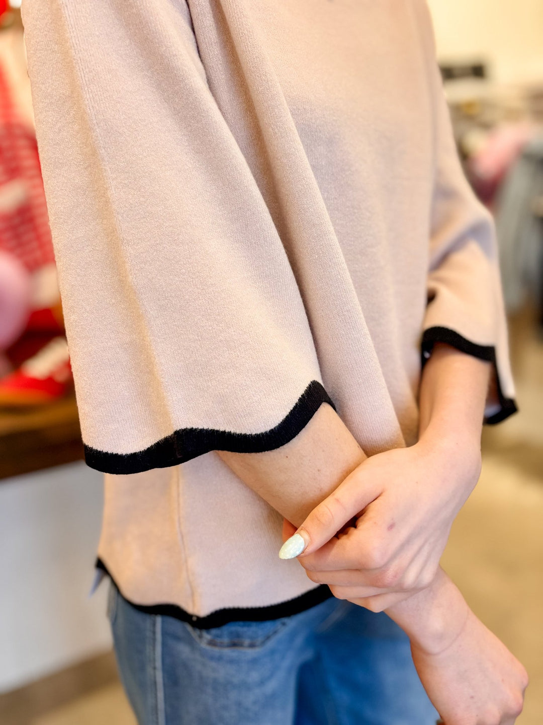 FateCollins Scallop Sweater - Polish Boutique