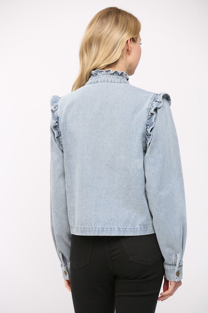 FateFrill Denim Jacket - Polish Boutique