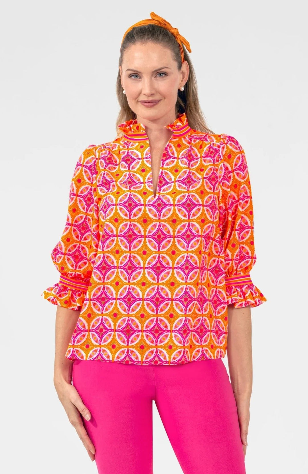 Gretchen ScottRuffleneck Tunic - Polish Boutique