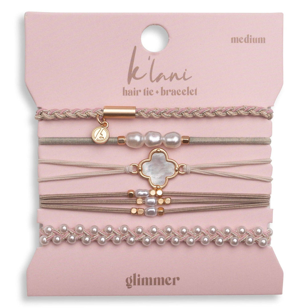 K'lani"Glimmer" Hair Tie Bracelets - Polish Boutique