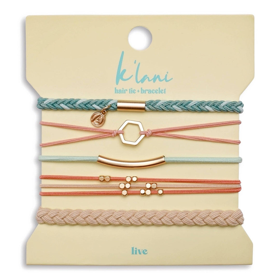 K'lani"Live" Hair Tie Bracelets - Polish Boutique