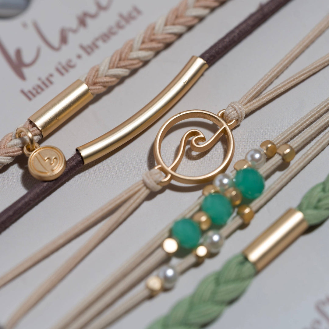 K'lani"Reflect" Hair Tie Bracelets - Polish Boutique