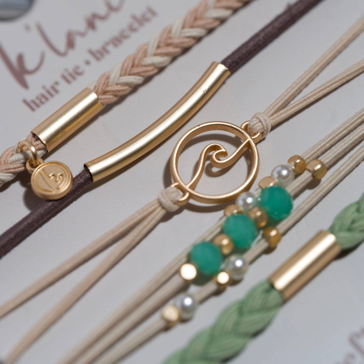 K'lani"Reflect" Hair Tie Bracelets - Polish Boutique
