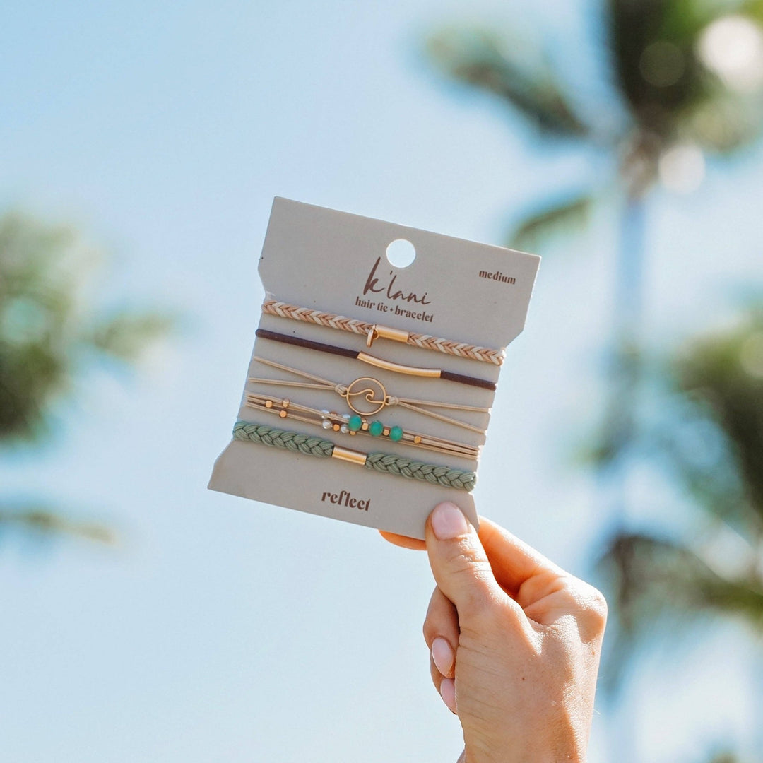 K'lani"Reflect" Hair Tie Bracelets - Polish Boutique