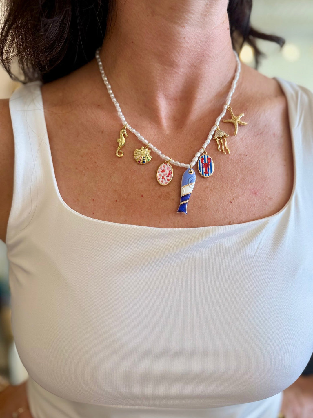Leave A MarkCoastal Pearl Necklace - Polish Boutique