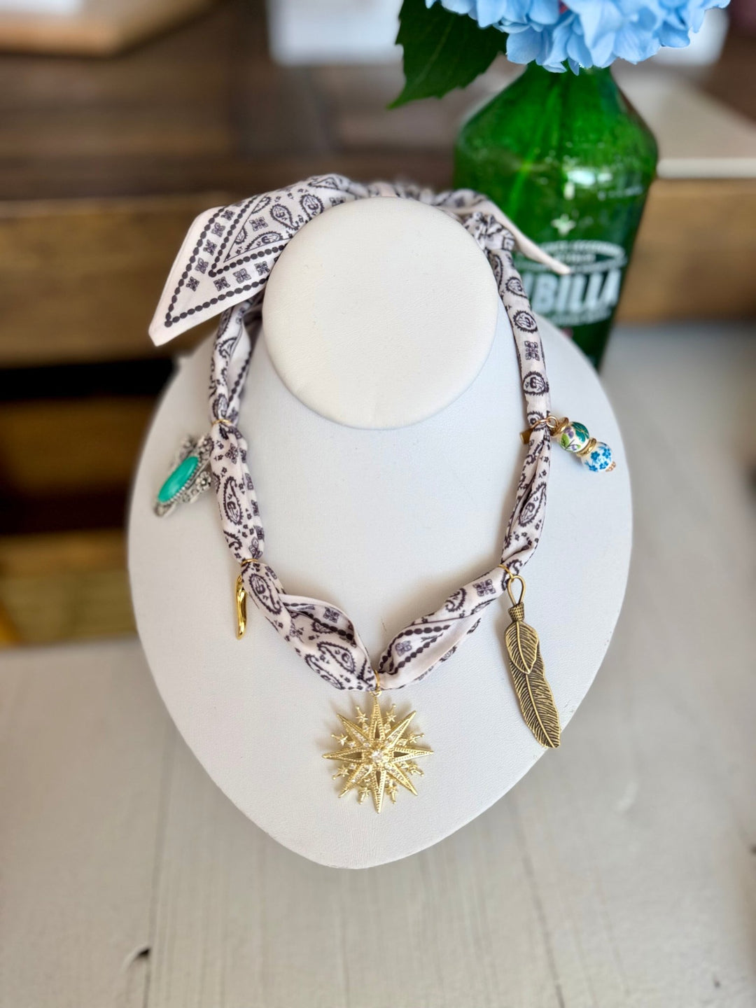 Leave A MarkSouthwestern Silk Scarf Necklace - Polish Boutique