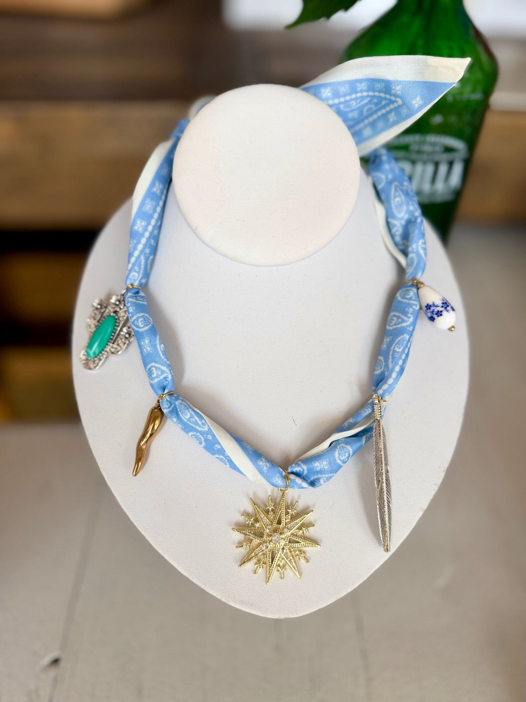 Leave A MarkSouthwestern Silk Scarf Necklace - Polish Boutique