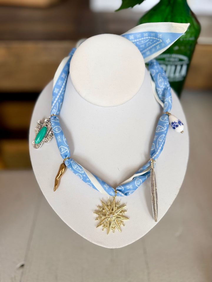 Leave A MarkSouthwestern Silk Scarf Necklace - Polish Boutique