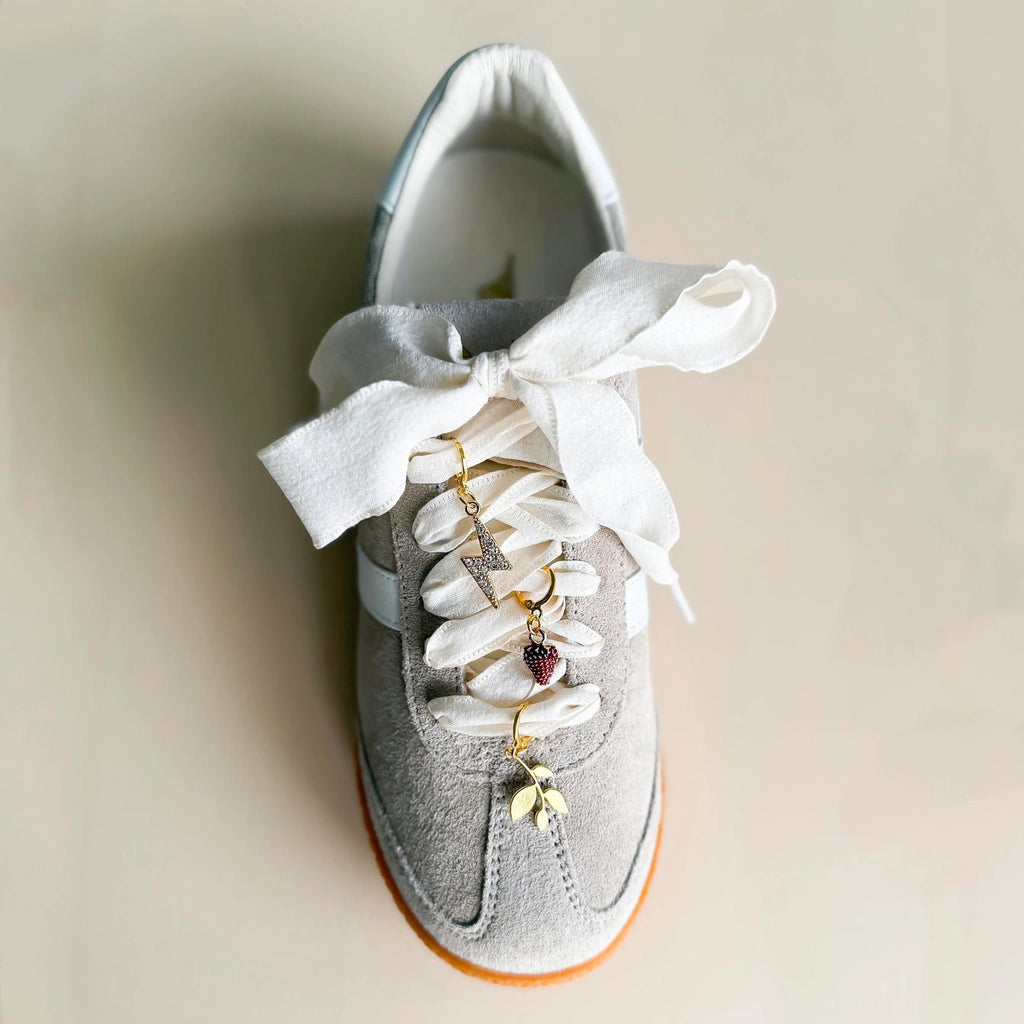 Ribbon Lace Sneaker Charms- Polish Boutique
