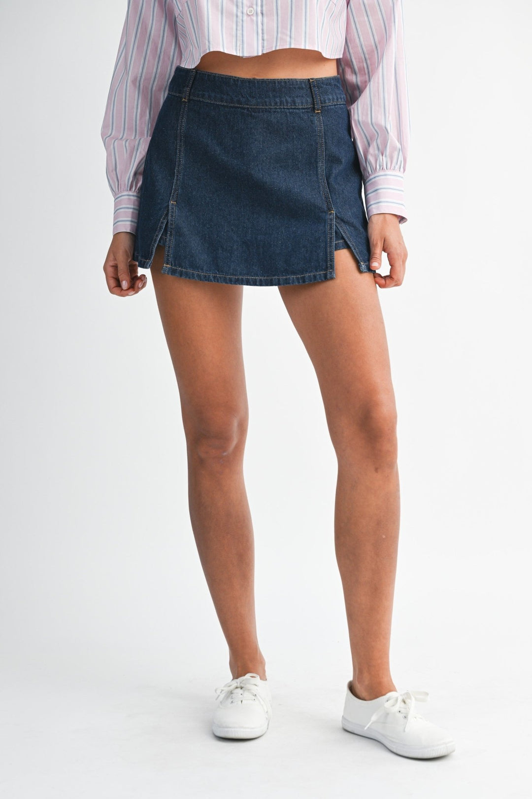 MableDenim Skort - Polish Boutique