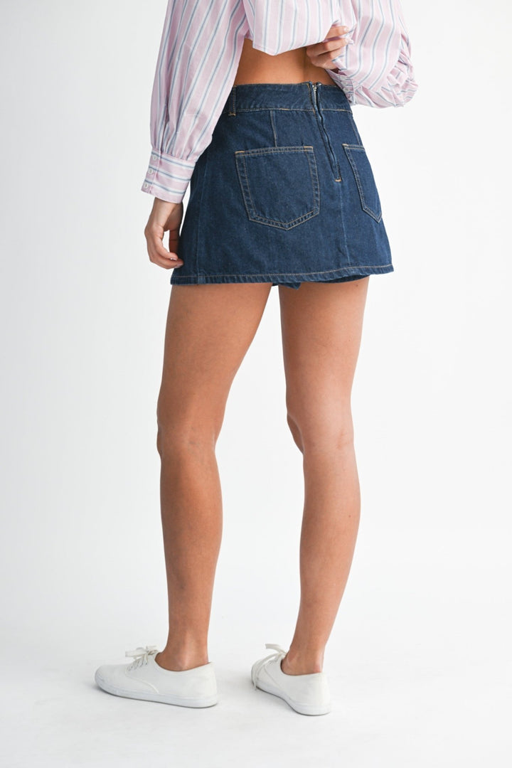 MableDenim Skort - Polish Boutique