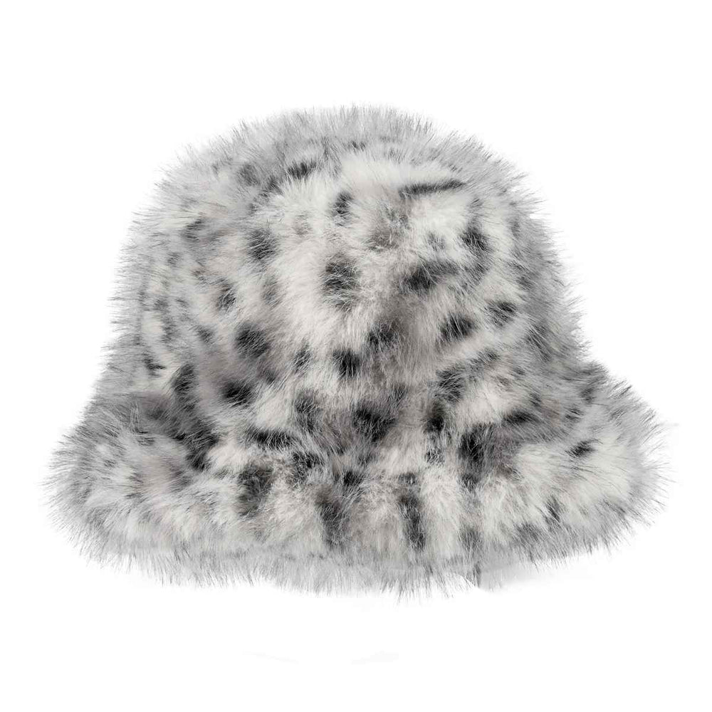 MiMi WholesaleFaux Fur Leopard Bucket Hat - Polish Boutique