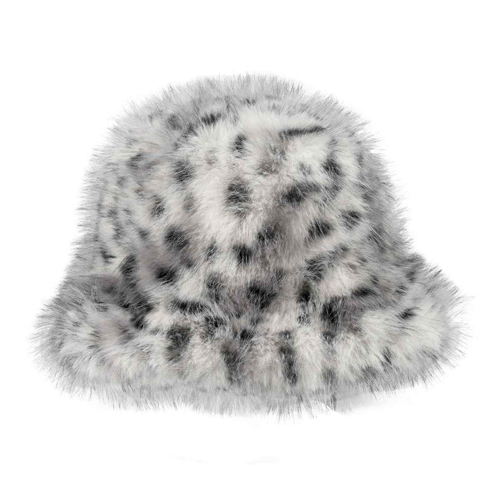 MiMi WholesaleFaux Fur Leopard Bucket Hat - Polish Boutique