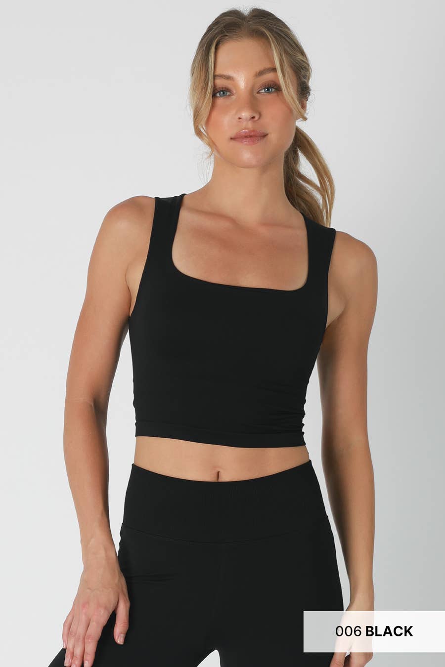 NIKIBIKISquare Neck Crop - Polish Boutique