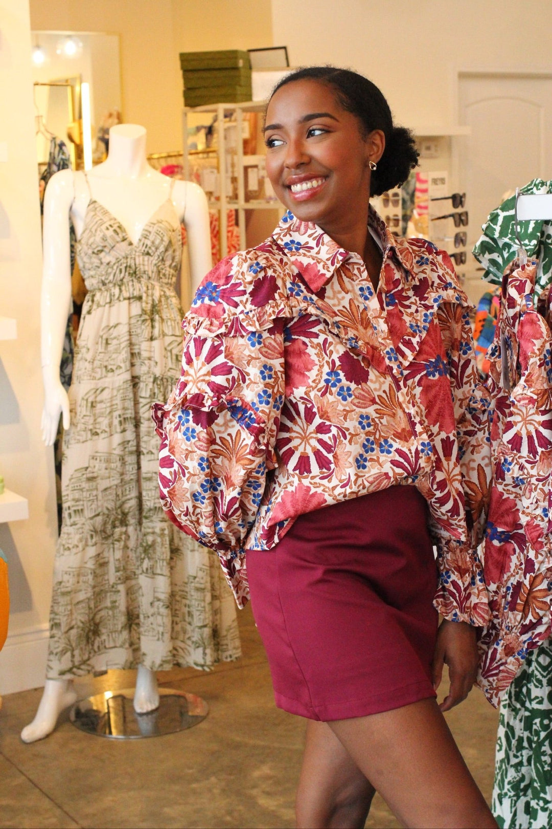 OlivaceousBria Top - Polish Boutique