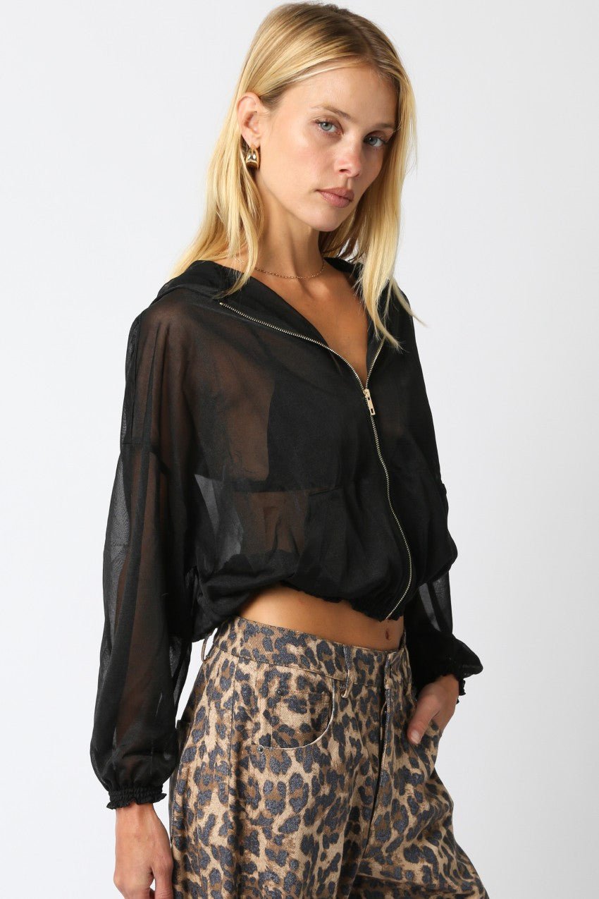 OlivaceousCali Mesh Jacket - Polish Boutique