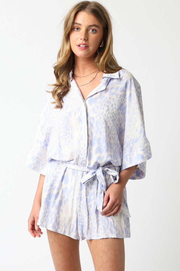 OlivaceousCeleste Romper - Polish Boutique