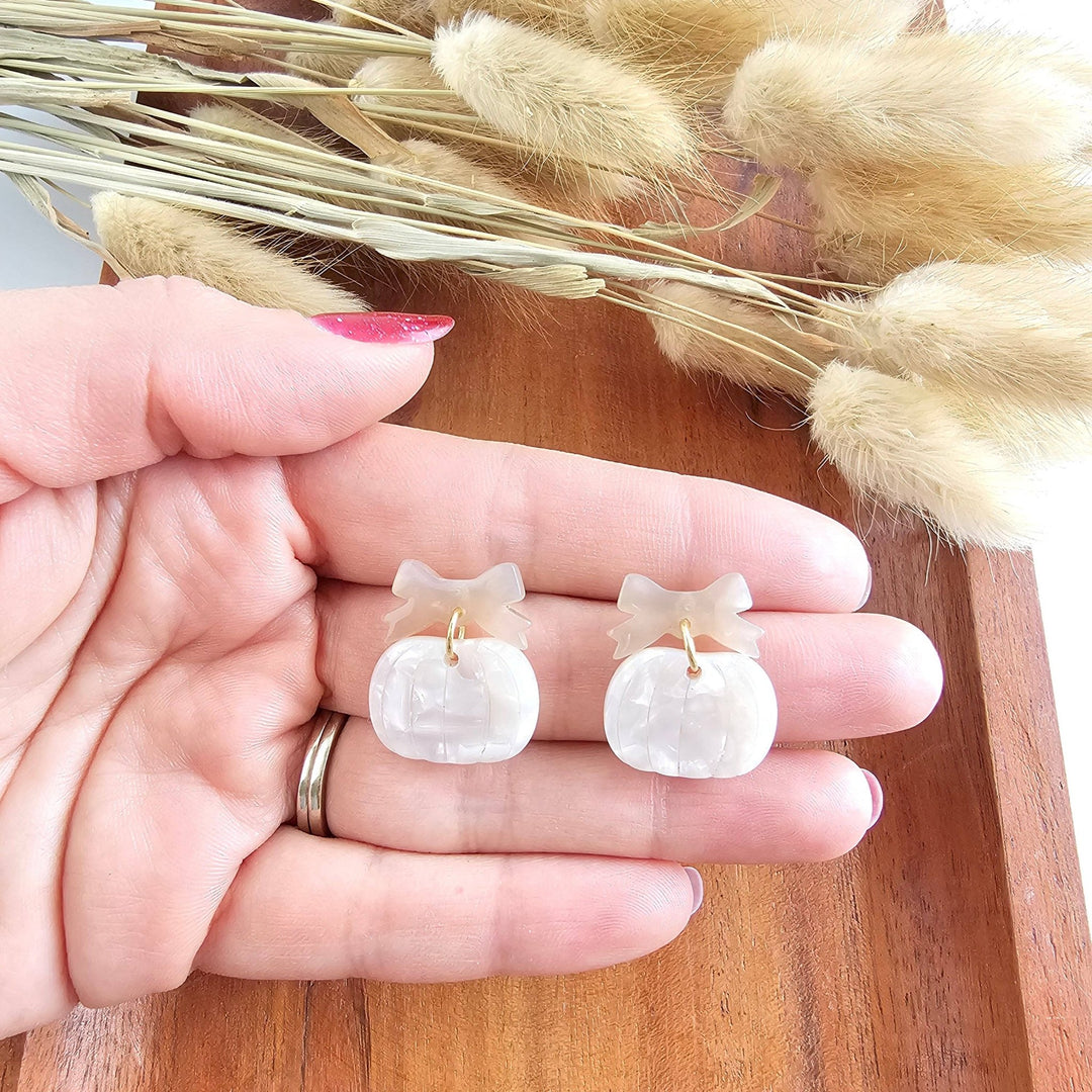 Polish BoutiqueBow Pumpkin Patch Earrings - Polish Boutique