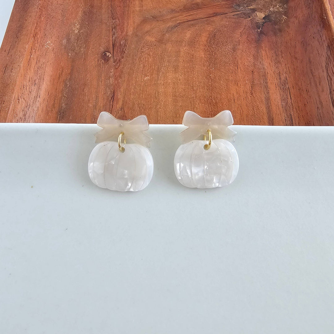 Polish BoutiqueBow Pumpkin Patch Earrings - Polish Boutique