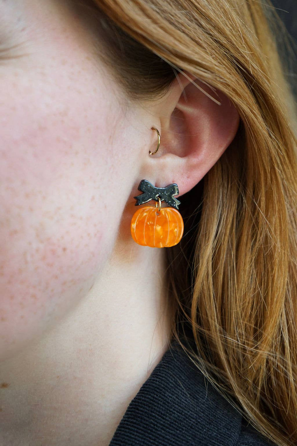 Polish BoutiqueBow Pumpkin Patch Earrings - Polish Boutique
