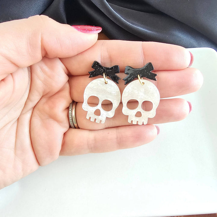 Polish BoutiqueBow Skeleton Earrings - Polish Boutique