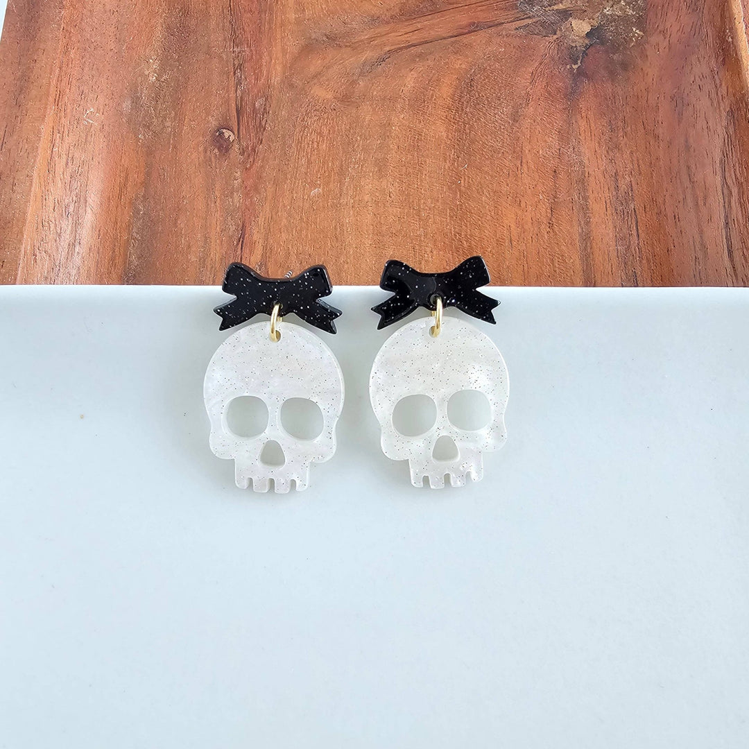 Polish BoutiqueBow Skeleton Earrings - Polish Boutique