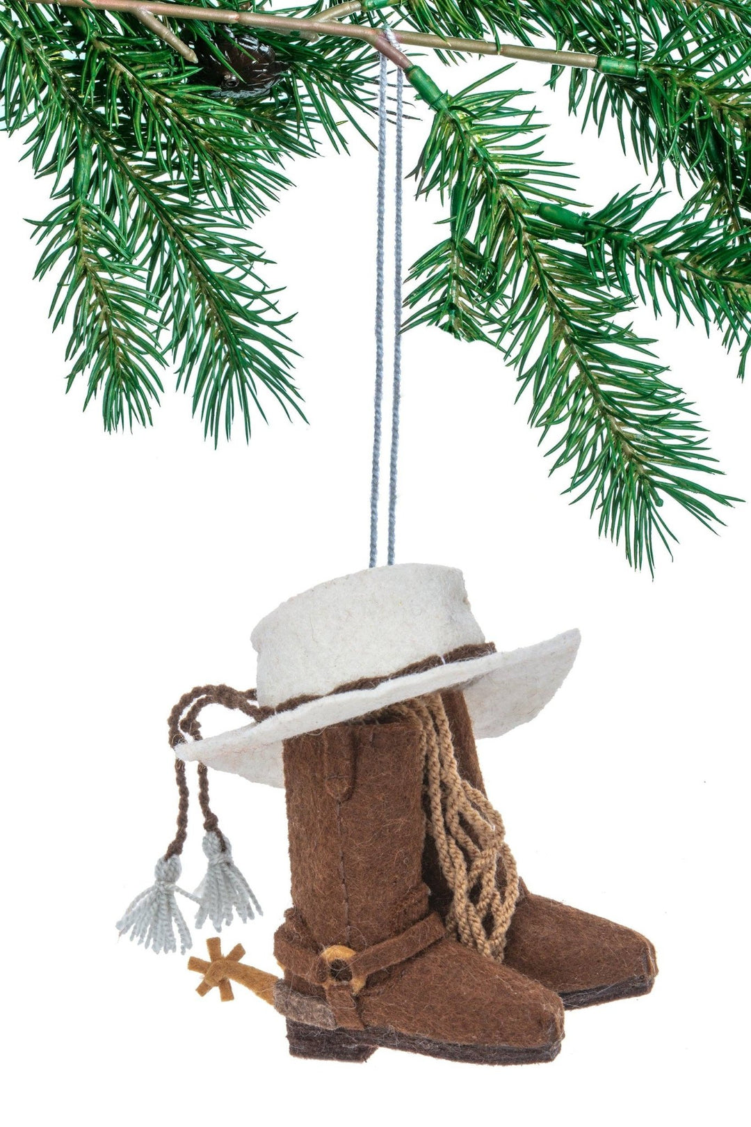 Silk Road BazaarCowboy Hat & Boots Ornament - Polish Boutique