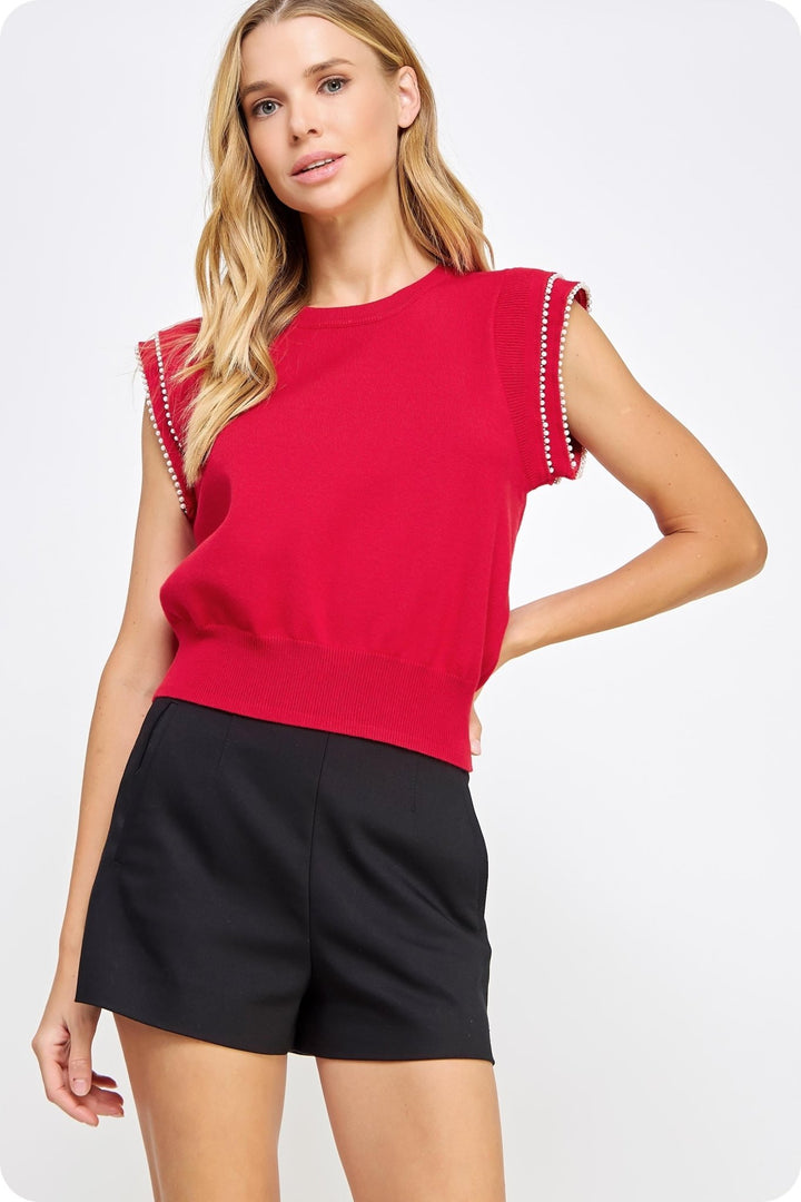 Strut & BoltPearl Trim Top - Polish Boutique