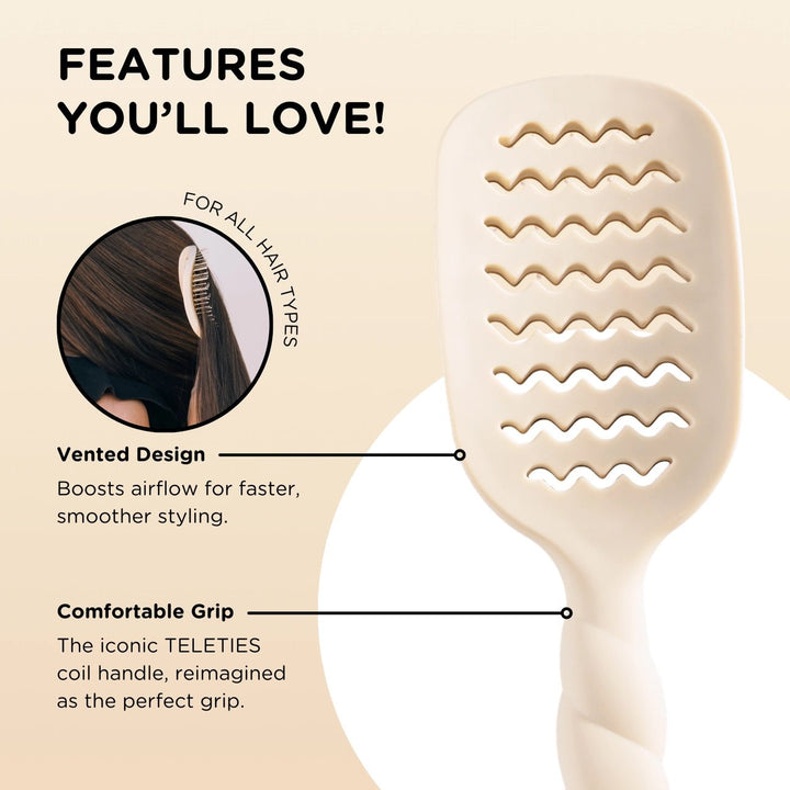 TELETIESVented Hair Brush - Polish Boutique
