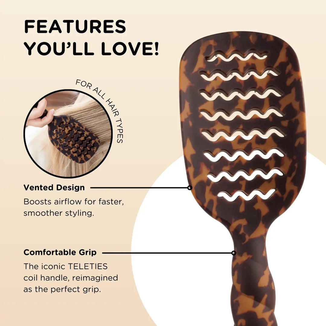 TELETIESVented Hair Brush - Polish Boutique
