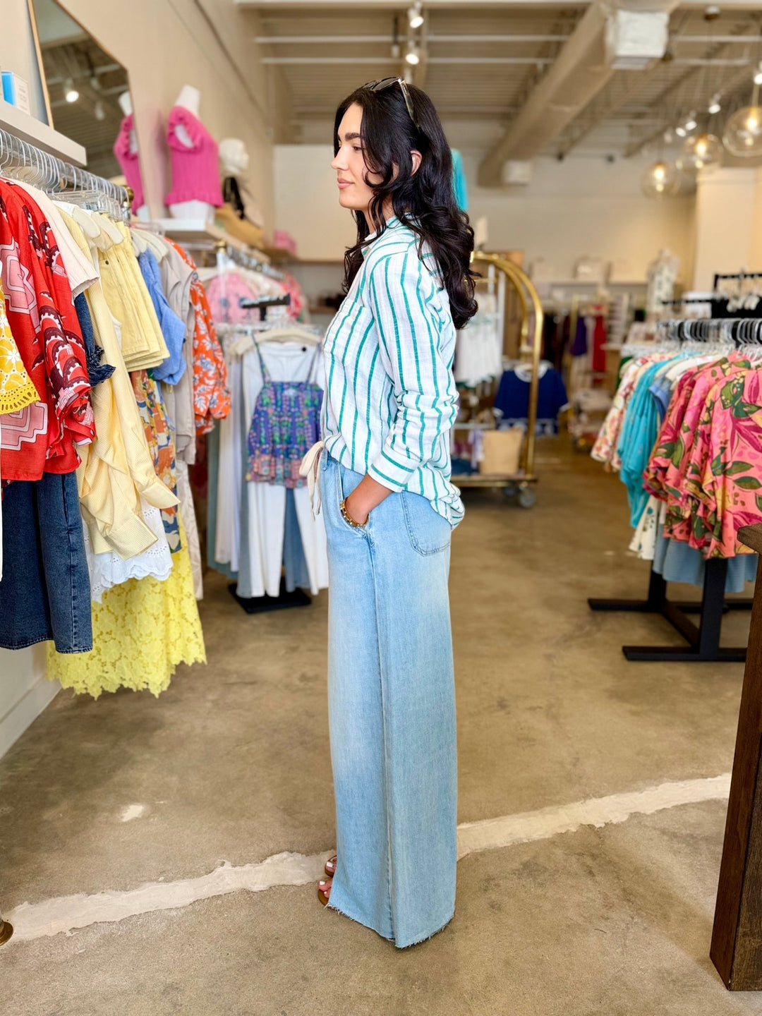 Z SupplySaturdays Stripe Shirt - Polish Boutique